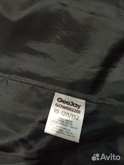 Куртка демисезонная детская утепленная на рост 152