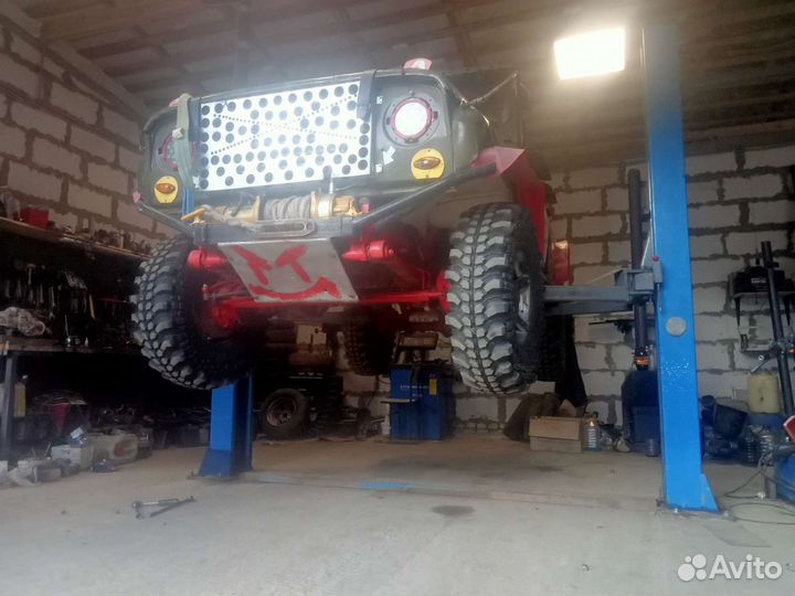 Военные мосты на УАЗ. С блокировками