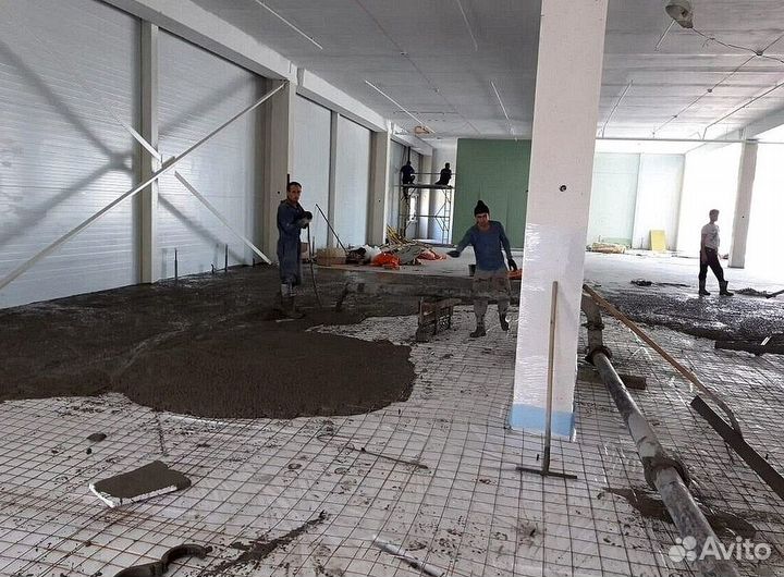 Бетонные полы с топпингом