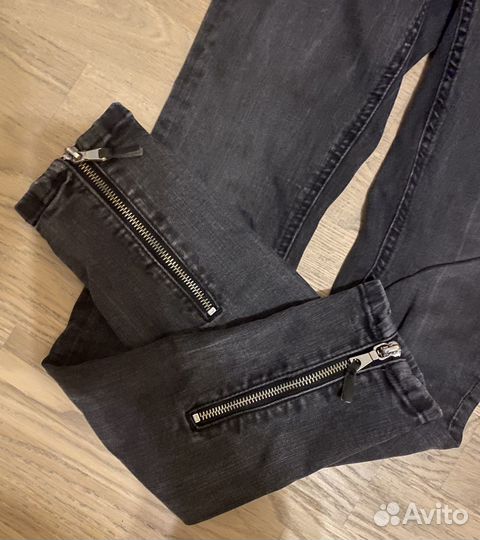 Джинсы-скинни zara серые