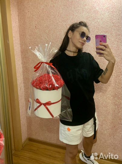 25 роз в коробке