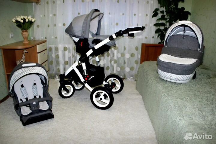 Коляска 3в1 Adamex