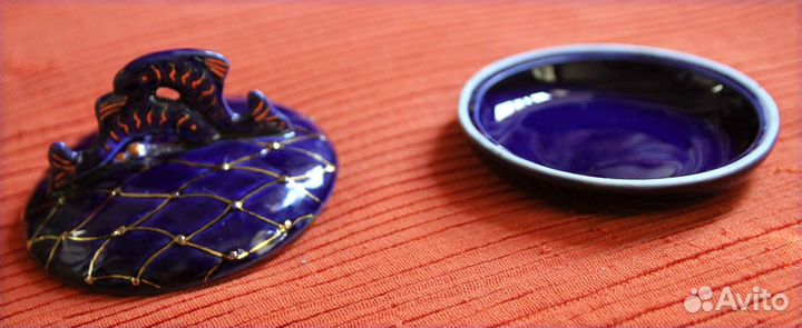 Пудреница - шкатулка Фарфор СССР