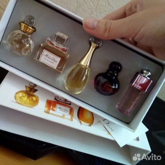 Подарочный набор миниатюры Dior 5в1 парфюм