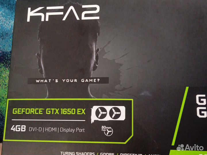 Видео карта geforce GTX 1650 4 GB AF2