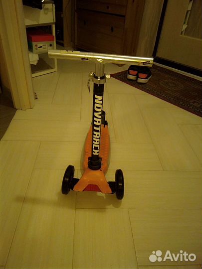 Самокат детский трехколесный светящиеся колеса