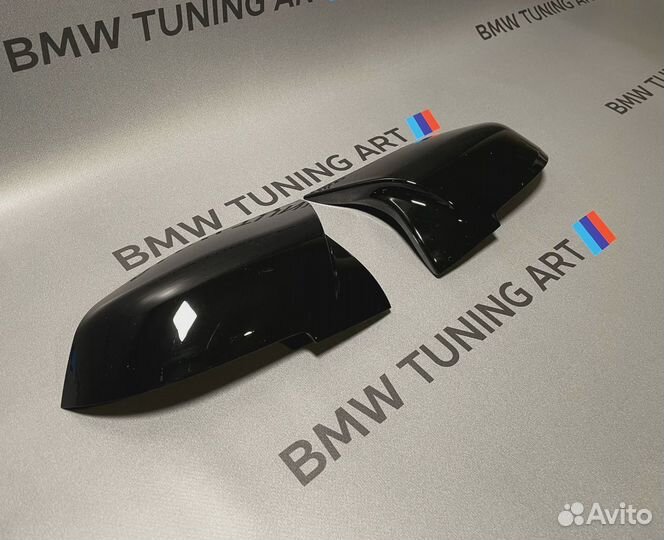 Накладки зеркал bmw f20 1 f22 2 f30 3 f32 4 черные