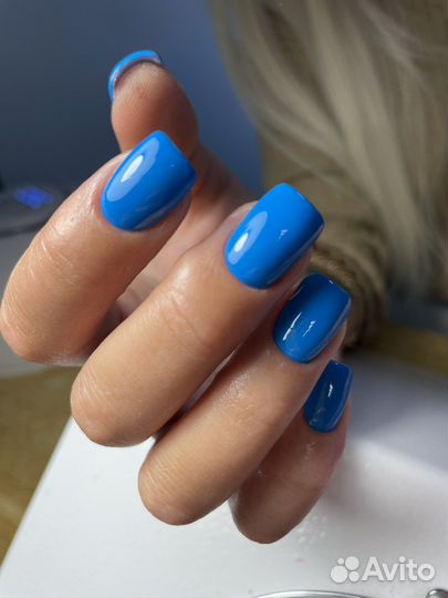 Маникюр гель-лак наращивание ногтей