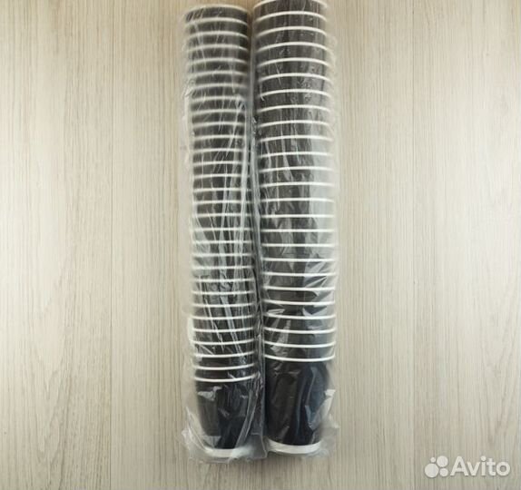 Чёрные двухслойные стаканы