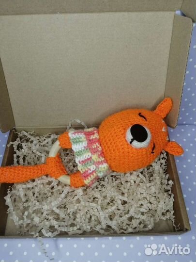 Вязаные погремушки ручной работы