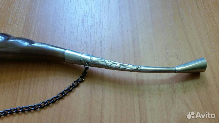 Настоящий Рог быка на цепочке