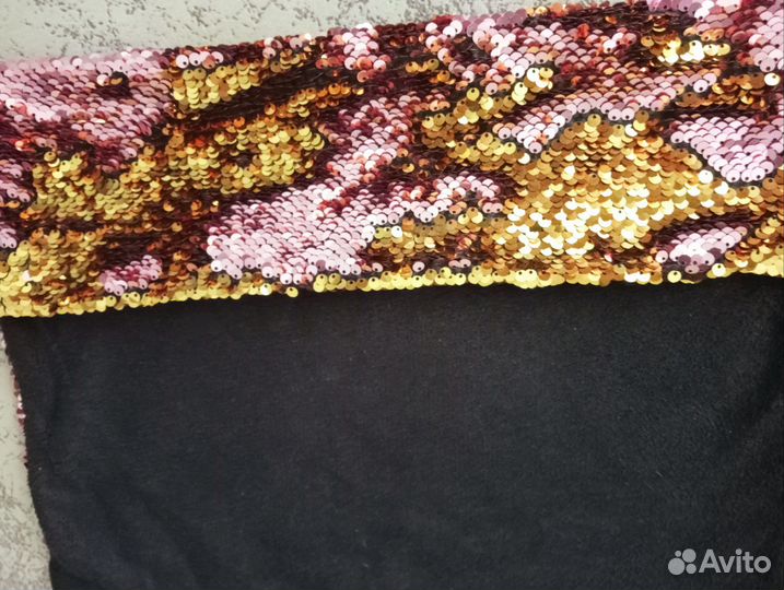 Наволочка декоративная с пайетками 40х40