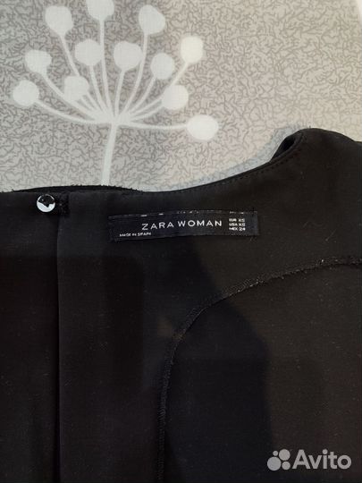 Платье чёрное zara XS