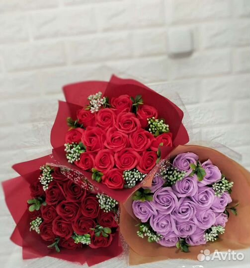 Букет цветов из мыла