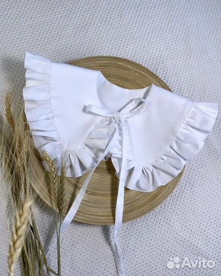 Воротник съемный белый для девочек