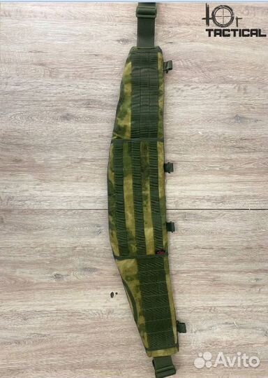 Тактический разгрузочный пояс мох с лямками