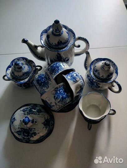 Чайные сервиз Гжель