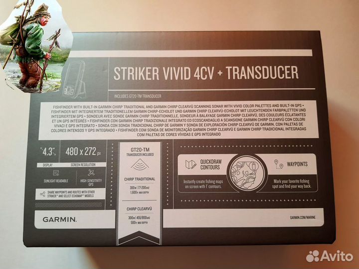Эхолот Garmin Striker Vivid 4cv