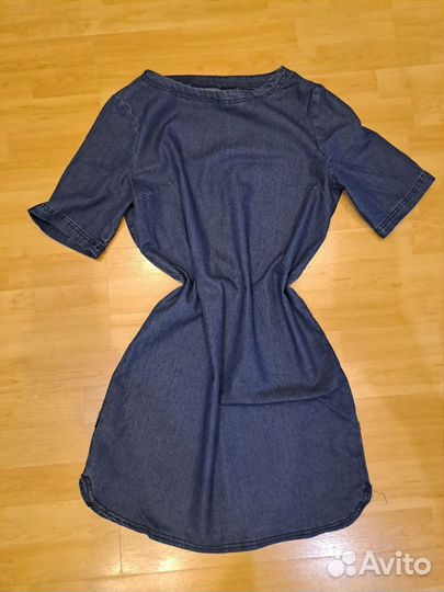 Джинсовое платье 44