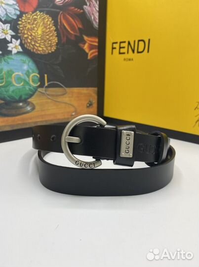 Ремень гучи тонкий