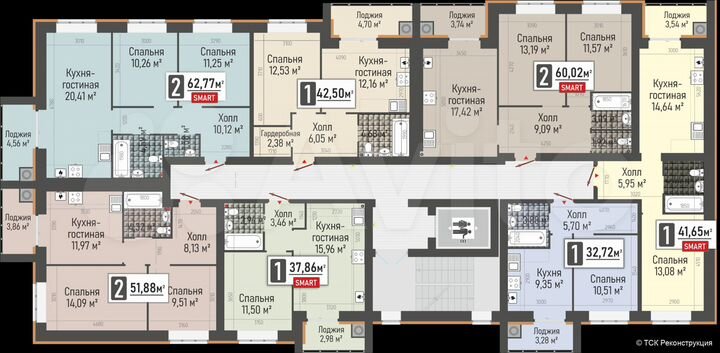 1-к. квартира, 32,7 м², 9/10 эт.