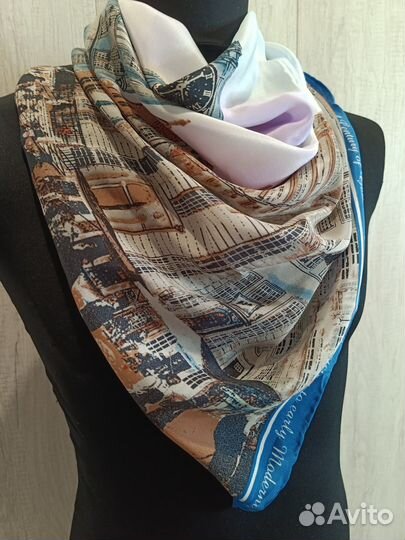Платок натуральный Китайский шелк Лондон новый