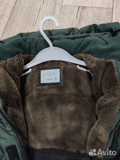 Пуховик детский zara 104