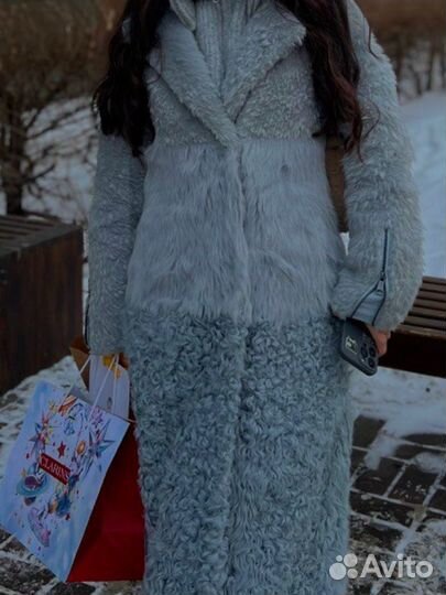 Шуба натуральная овчина 42-44
