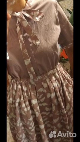 Платье макси в пол, хлопок