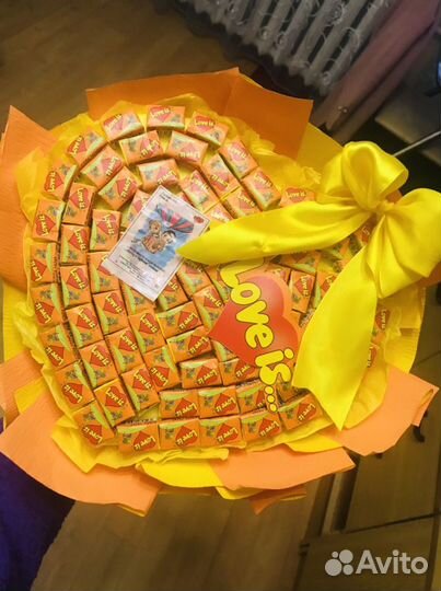 Букет из жвачек