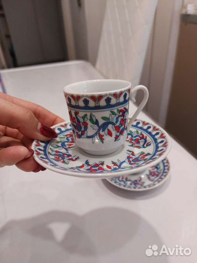 Чашка с блюдцем для кофе