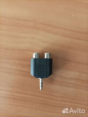 Переходник адаптер мини jack 3.5 - 2 RCA