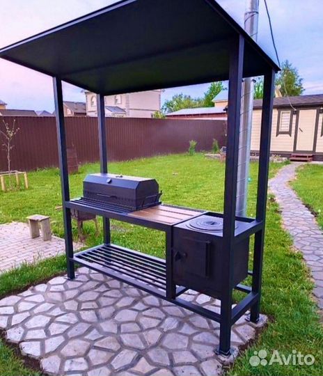 Мангал с Коптильней