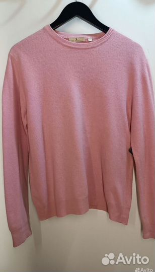 Кашемировый свитер 42 розовый шерсть кашемир