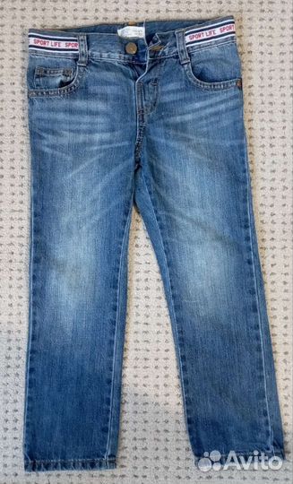 Джинсовая рубашка и джинсы р. 110