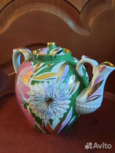 Чайник фарфоровый. Дулёво. СССР