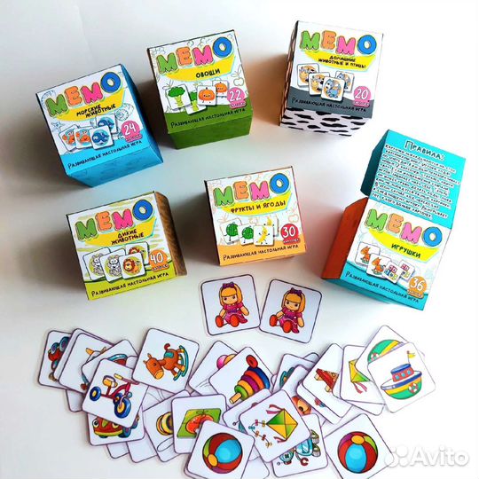 Игра настольная Мемо(мемори),карточки