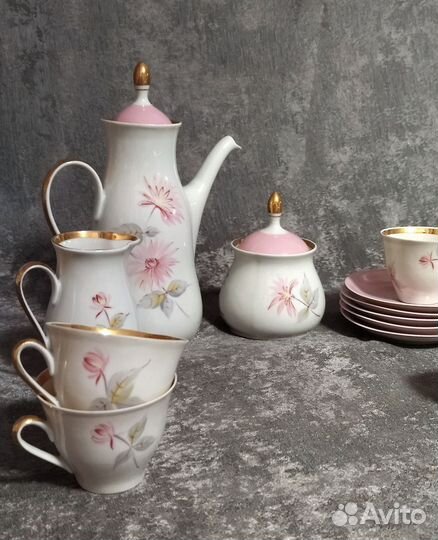 Сервиз кофейный фарфор рижский