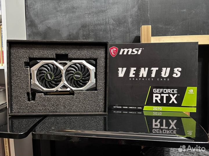Видеокарта GeForce RTX 2070 8GB MSI ventus