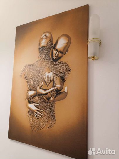 Постеры на холсте 3 шт Art Love, триптих