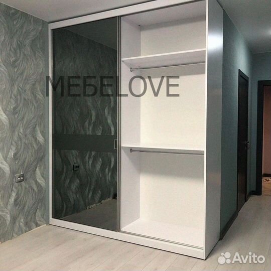 Шкаф купе встроенный на заказ в прихожую