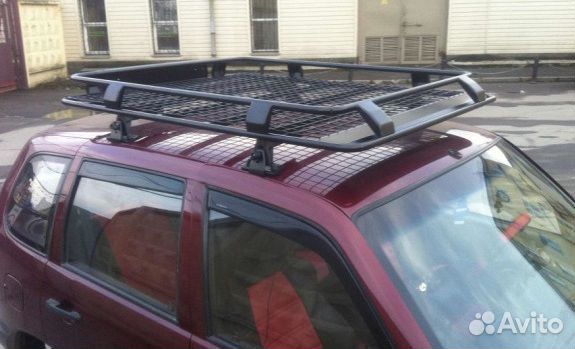 Багажник экспедиционный для Шевроле Нива с сеткой