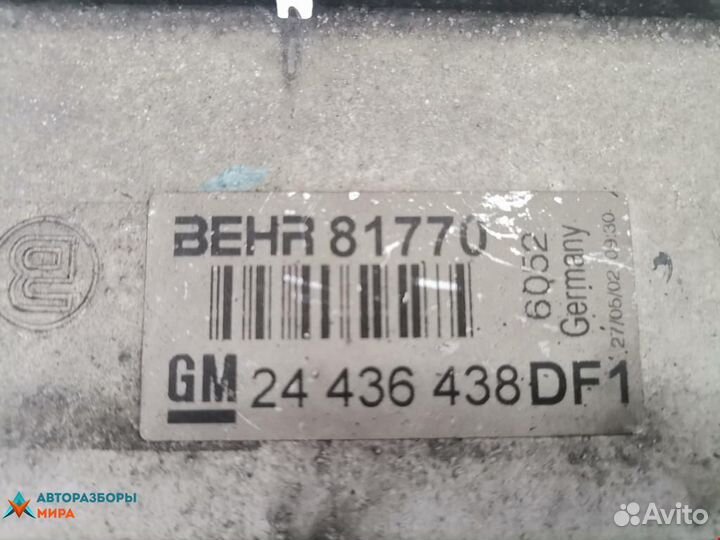 Интеркулер Opel Zafira (A) 2002 24436438