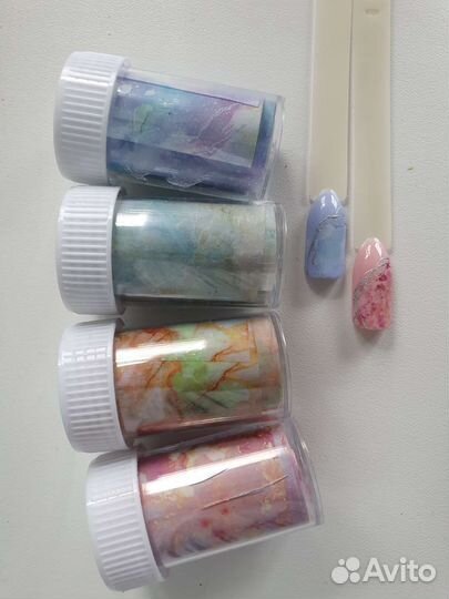 Фольга для маникюра мрамор