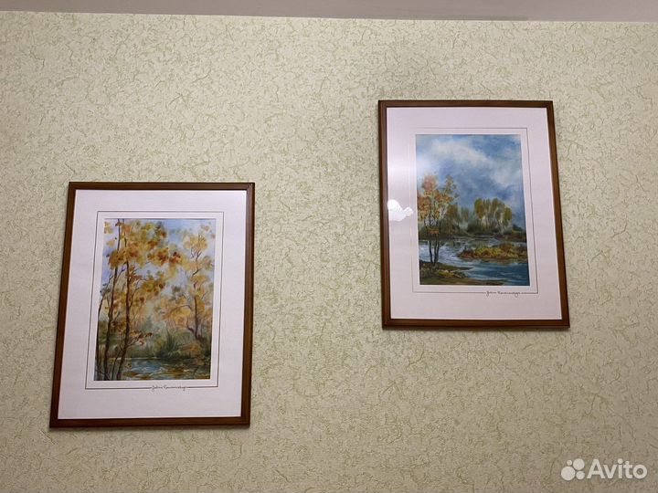 Картина акварель пейзаж