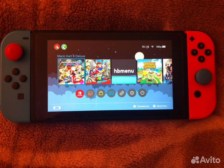 Nintendo Switch rev1 прошитая 128 гб