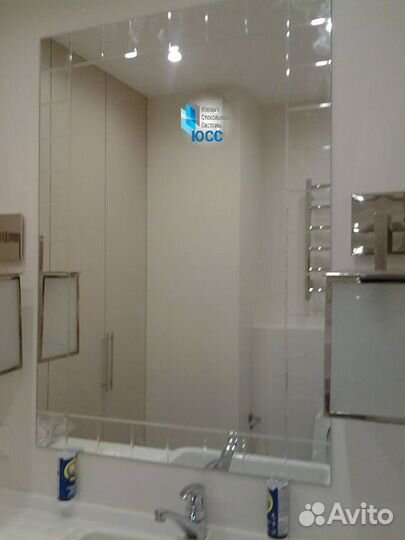 Зеркало 100х100 из серебра