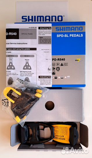 Педали контактные Shimano PD-R540 с шипами SPD SL