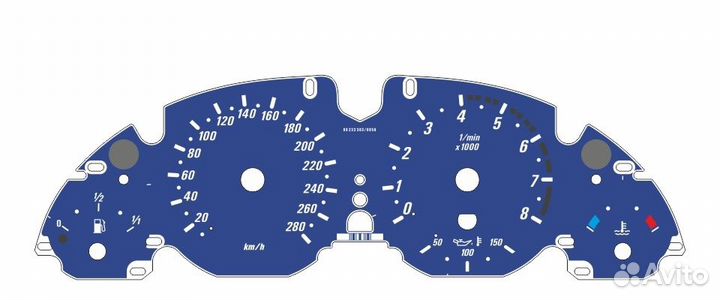 Шкалы приборов BMW 5 E39, 7 E38, X5 E53 (94-06) V2