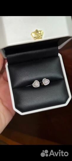 Бриллиантовые пусеты винтовые 585,35.000